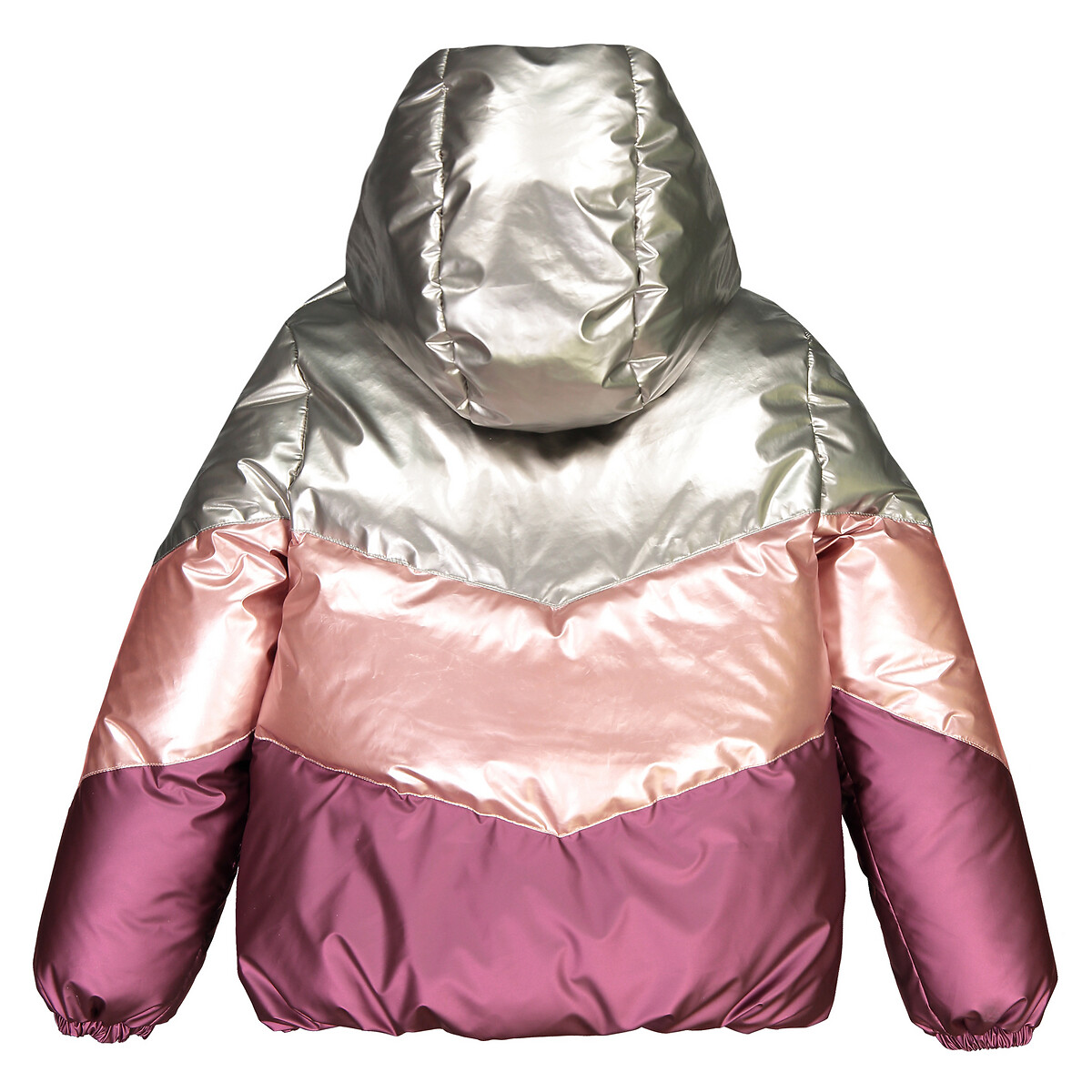 Куртка LaRedoute Стеганая утепленная с капюшоном 3-14 лет 6 лет - 114 см розовый, размер 6 - фото 4