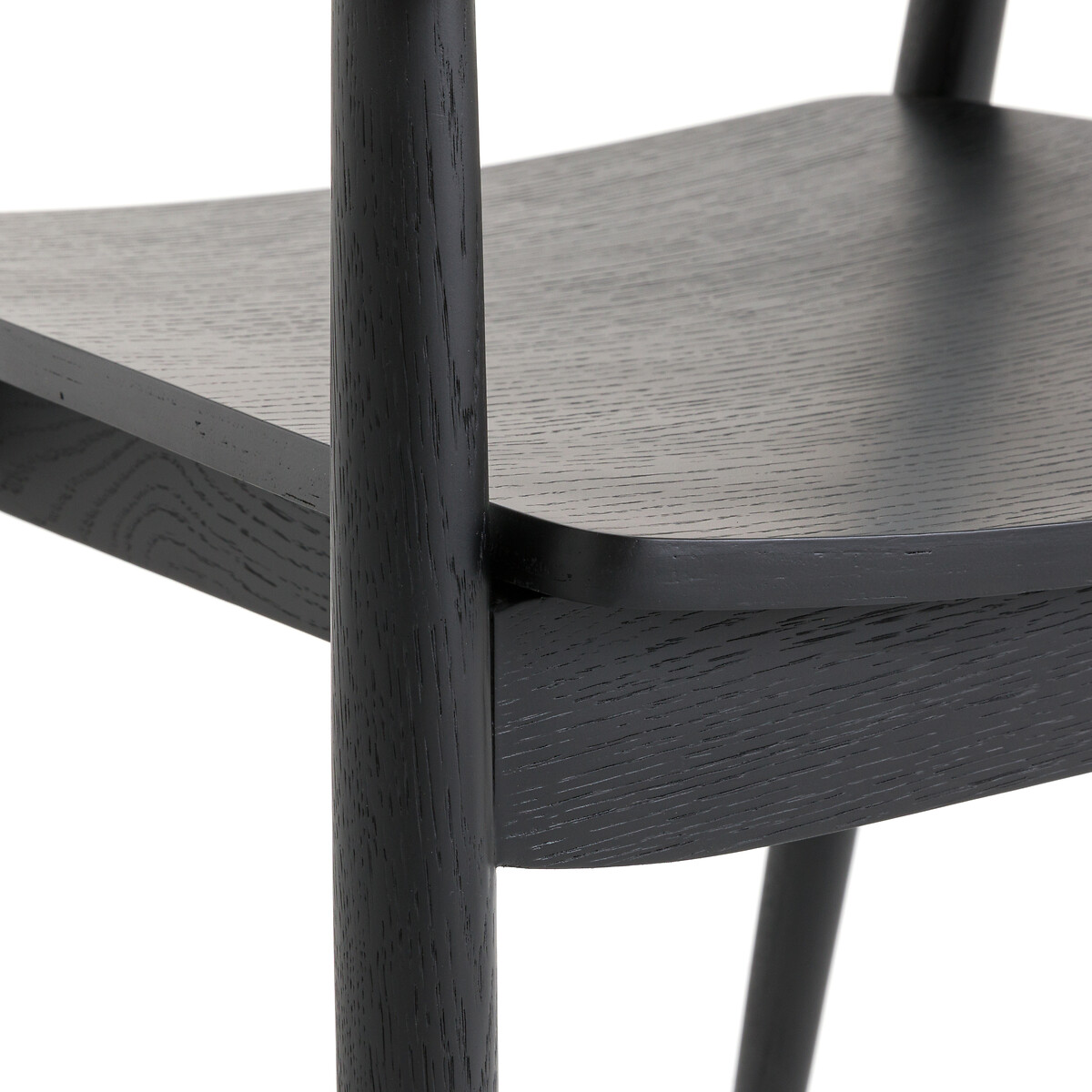 Кресло столовое из дуба с черным покрытием Galb  единый размер черный LaRedoute - фото 5