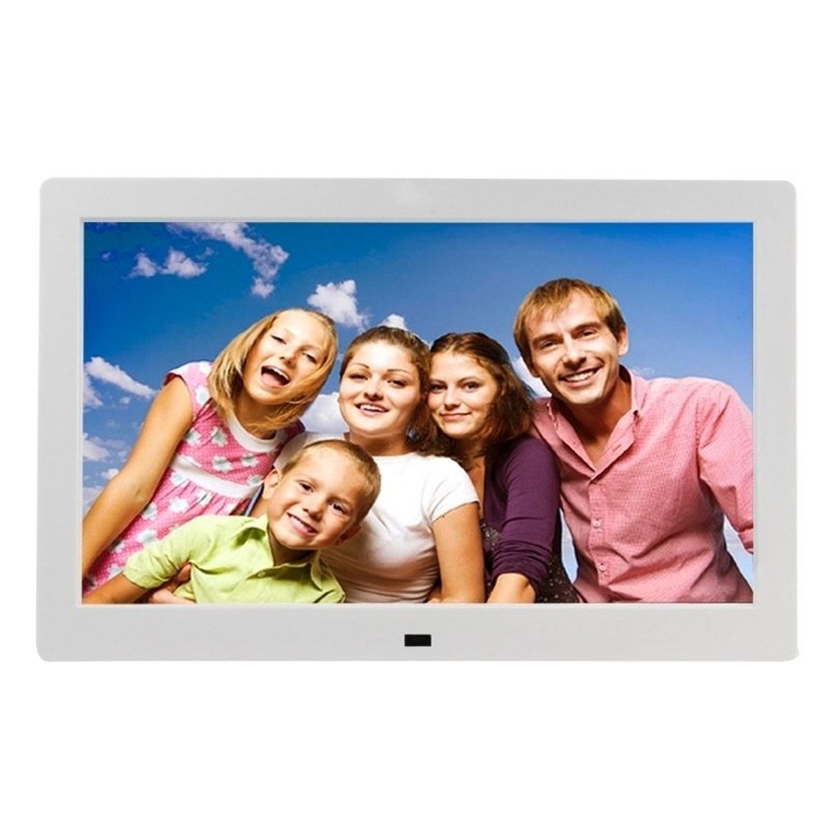 Cadre Photo Numérique Ecran LED 10' Lecteur Multimedia MP3 Video Blanc
