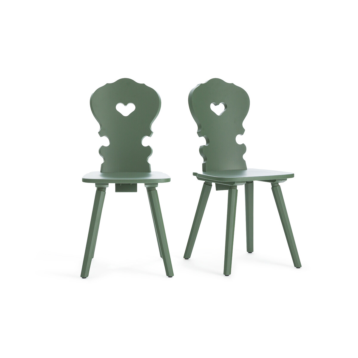 Комплект из двух стульев из Массива бука Arthur единый размер зеленый LaRedoute - фото 1