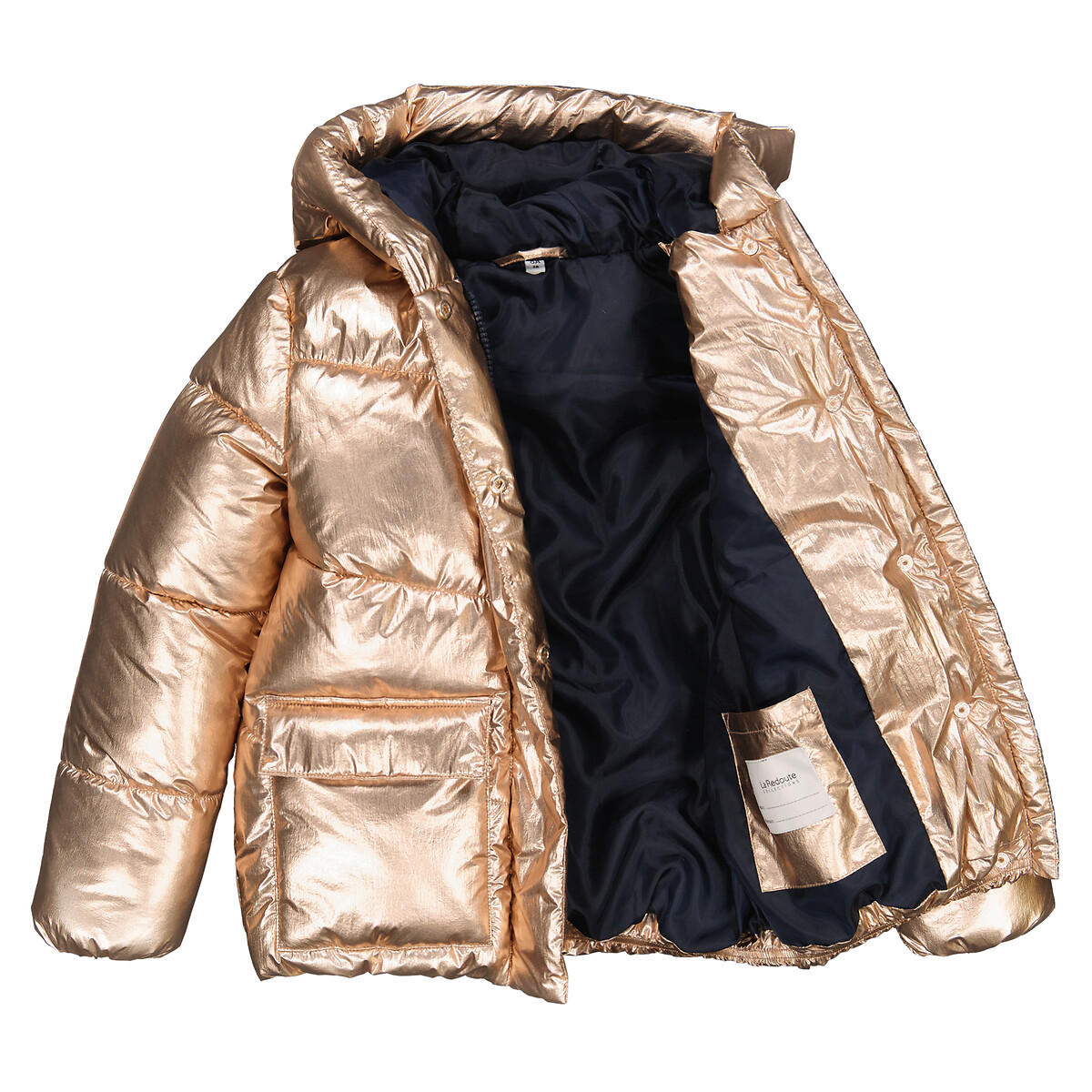 Куртка Стеганая утепленная с капюшоном 3 года - 94 см золотистый LaRedoute, размер 3 года - 94 см - фото 5
