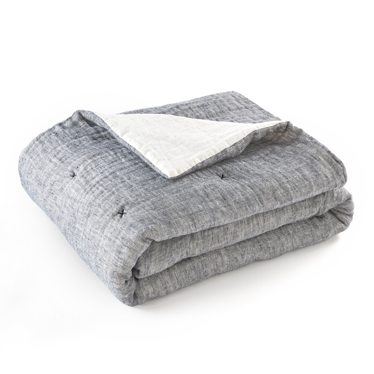 Одеяло AM.PM Из газовой льняной ткани Mistou 180 x 230 см серый, размер 180 x 230 см