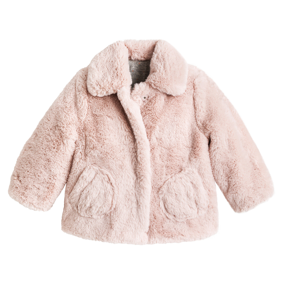 Куртка LaRedoute Из искусственного меха 3 мес-4 лет 3 года - 94 см розовый, размер 3 года - 94 см - фото 1