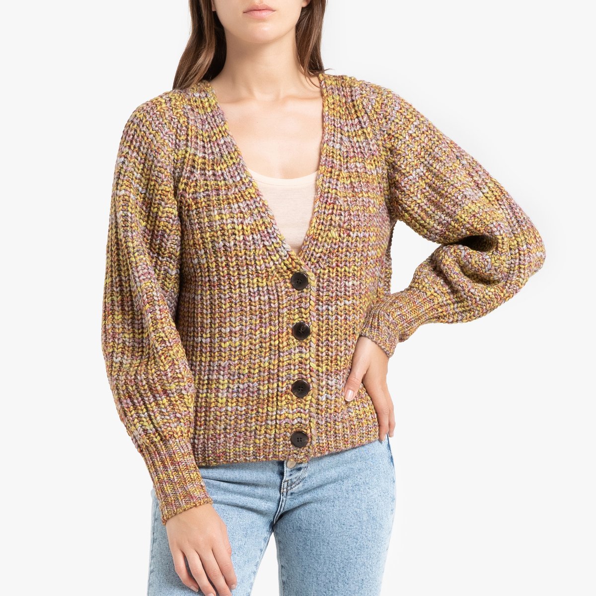 

Кардиган La Redoute, Желтый, Из трикотажа HAILI 0(XS) желтый