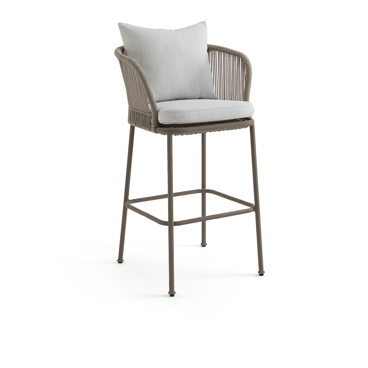 Кресло столовое для сада высокое Cabestan единый размер каштановый кресло столовое из велюровой синельной пряжи kinna единый размер каштановый