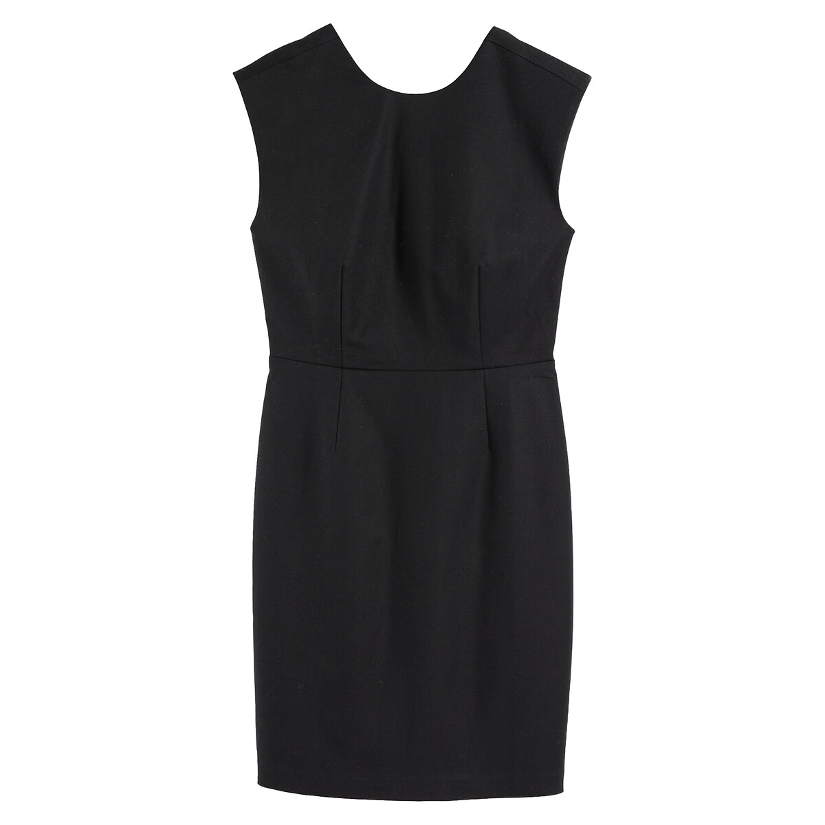 Платье LA REDOUTE COLLECTIONS Короткое без рукавов с V-образным вырезом сзади 40 черный, размер 40 - фото 5