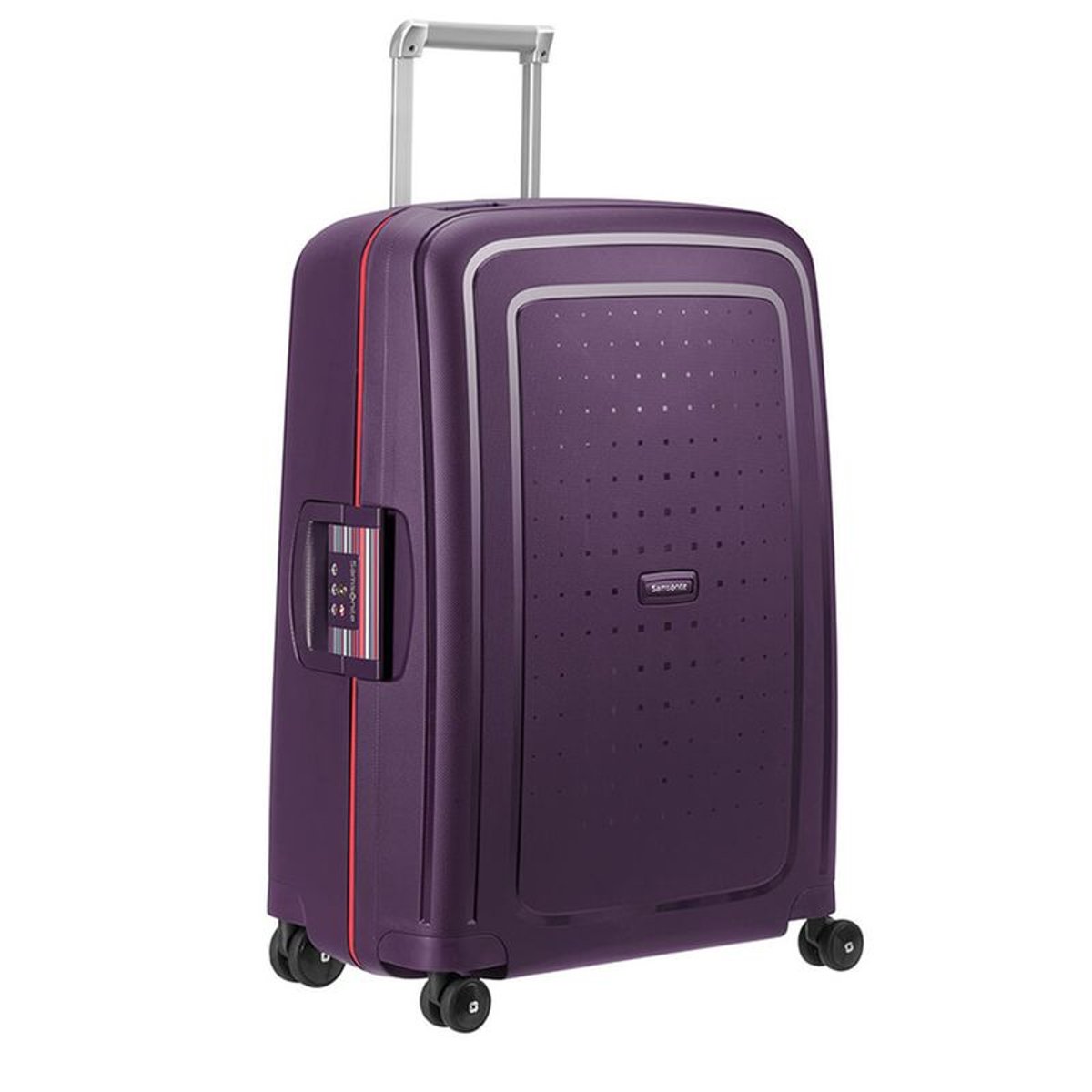 чемодан пластиковый на защелках samsonite