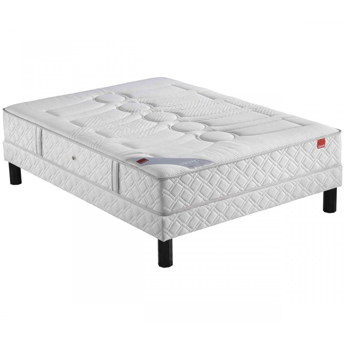 Ensemble Epeda Ressorts Multi Air Poudré Sommier Pieds