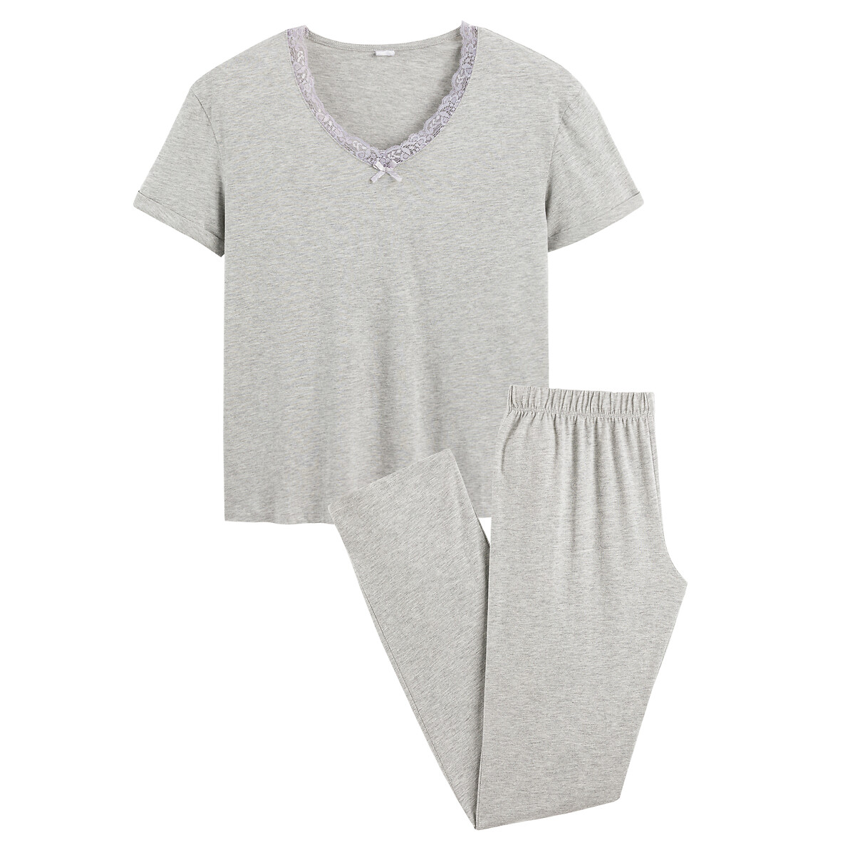 Пижама с короткими рукавами из джерси 46/48 (FR) - 52/54 (RUS) серый