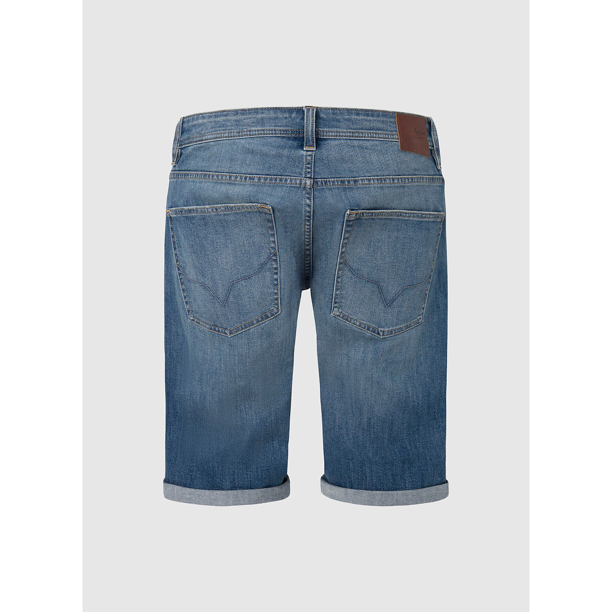 Шорты из джинсовой ткани прямого покроя  34 (US) синий LaRedoute, размер 34 (US) Шорты из джинсовой ткани прямого покроя  34 (US) синий - фото 2