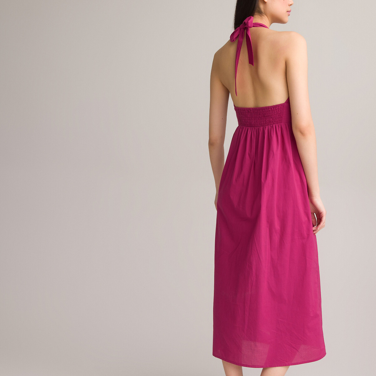 Платье Длинное с открытой спинкой 54 фиолетовый LaRedoute, размер 54 - фото 4