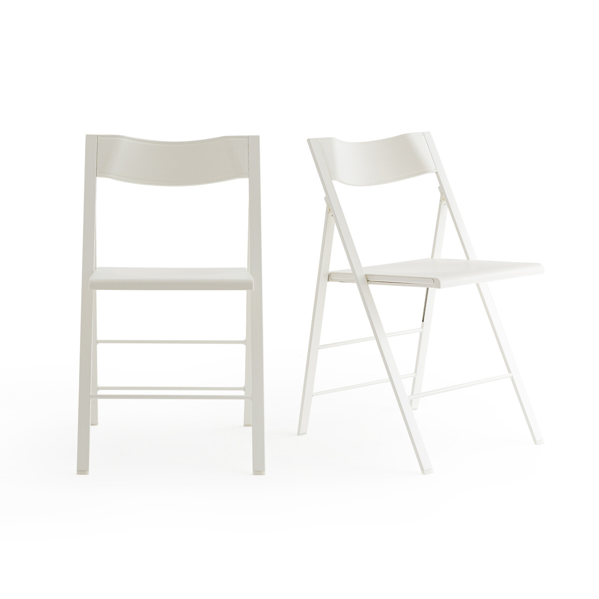 Комплект из двух складных стульев Barting единый размер белый LaRedoute - фото 1