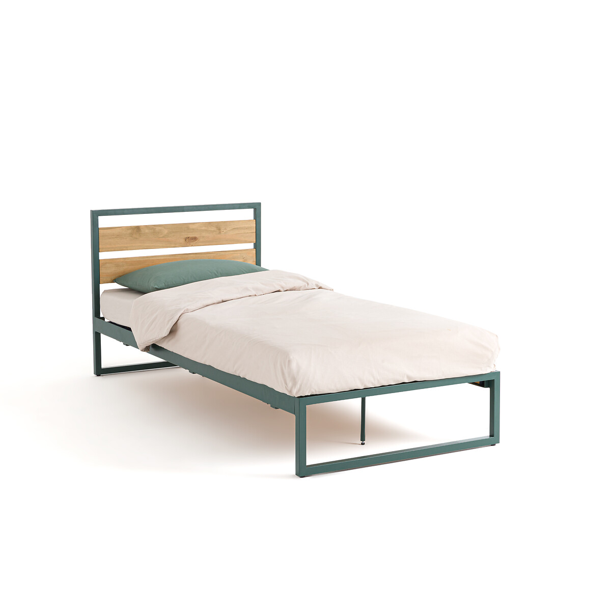 Кровать HIBA 90 x 190 см зеленый LaRedoute, размер 90 x 190 см - фото 1