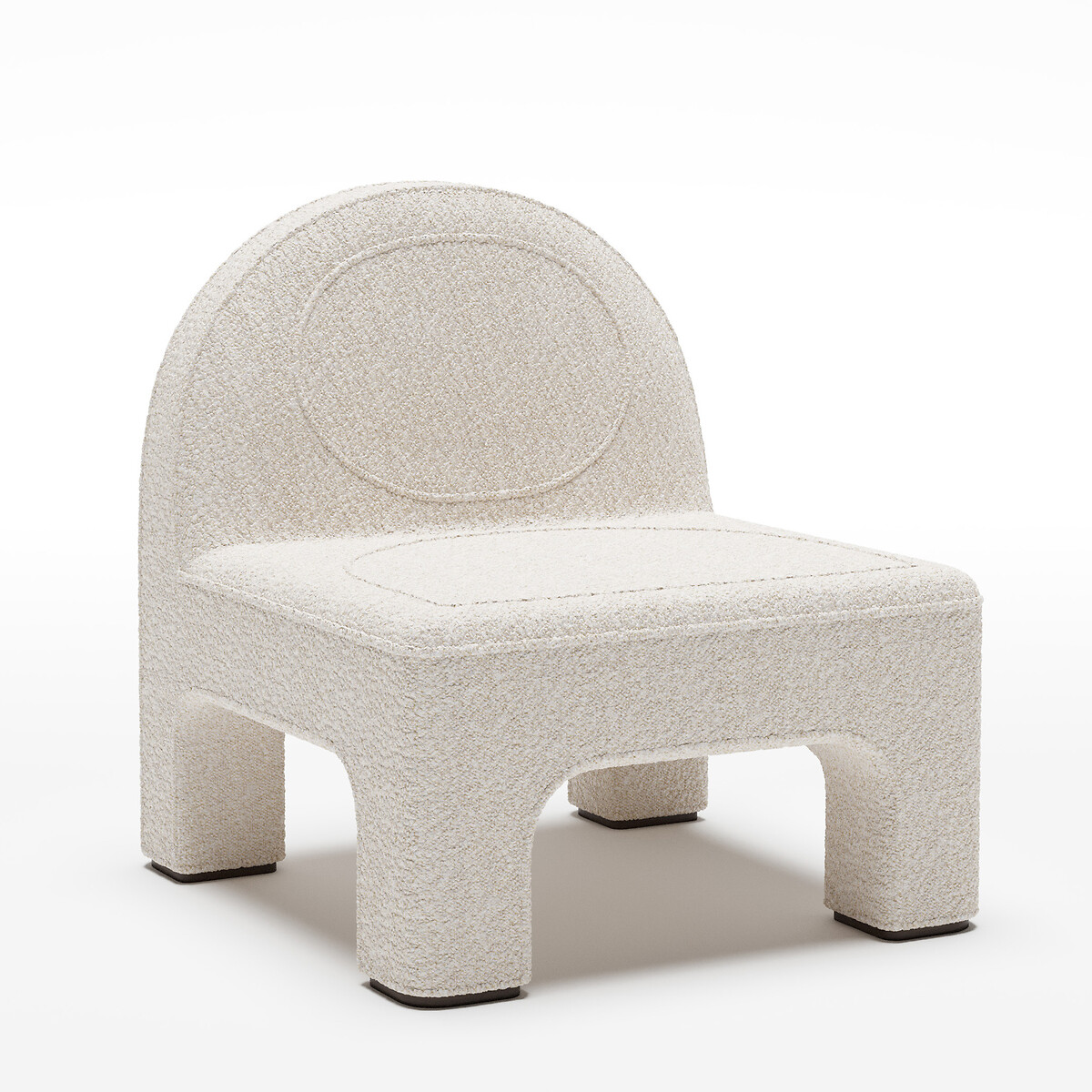 

Кресло LaRedoute, Белый, Кресло Molly в ткани букле белый единый размер белый