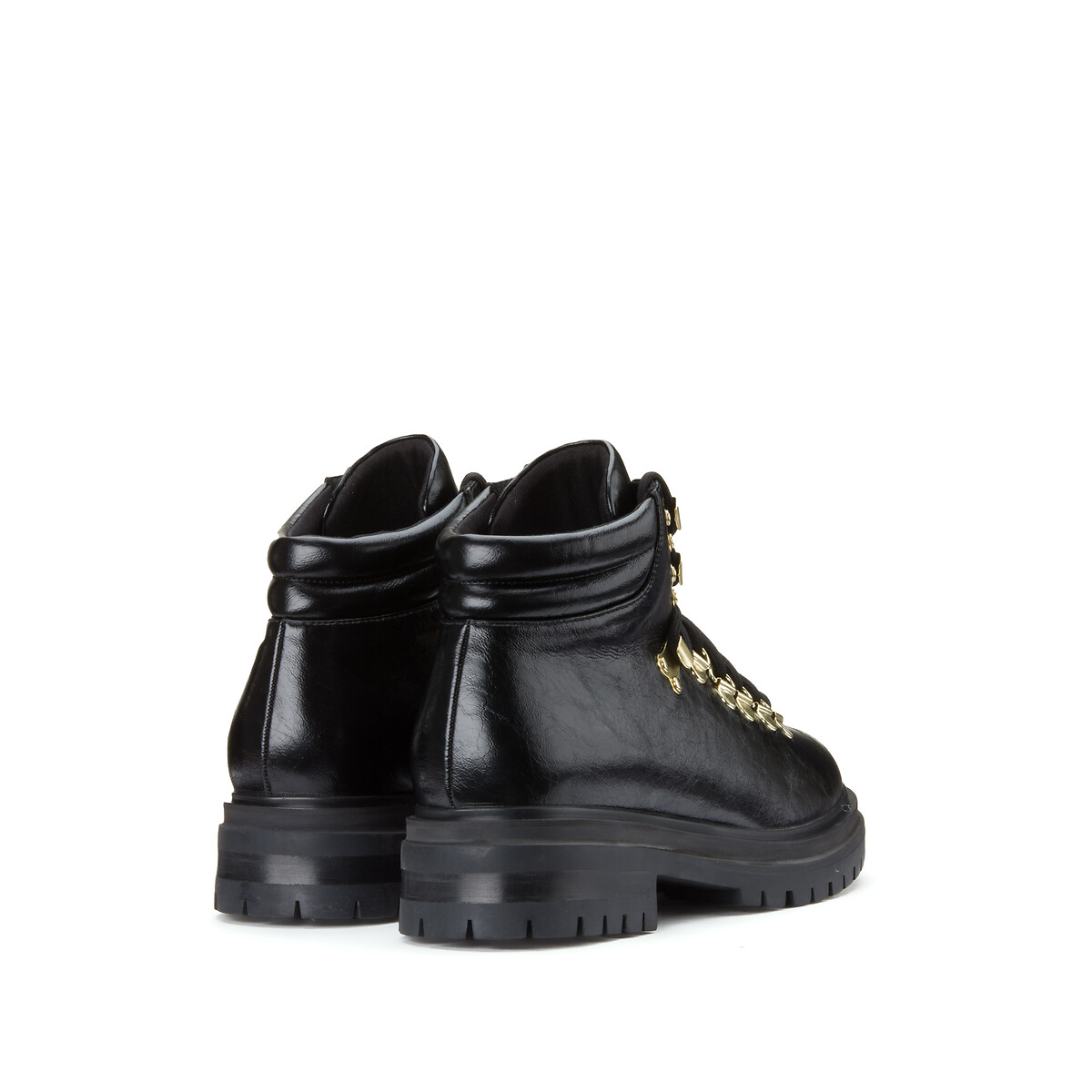 Ботинки LA REDOUTE COLLECTIONS На шнуровке с рифленой подошвой 38 черный, размер 38 - фото 4