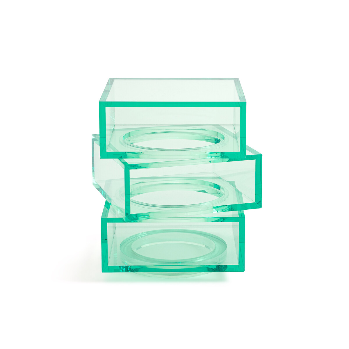 Стол журнальный в форме кубов из акрилового волокна Akrili  единый размер зеленый LaRedoute - фото 2