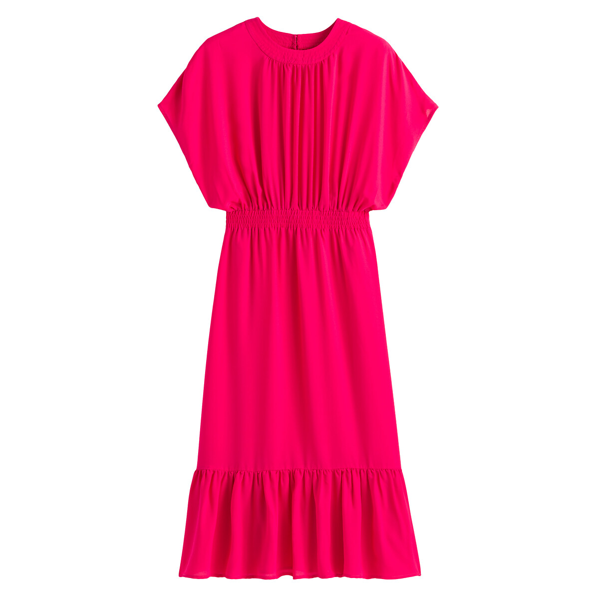 Платье Длинное с короткими рукавами 52 розовый LaRedoute, размер 52 - фото 5