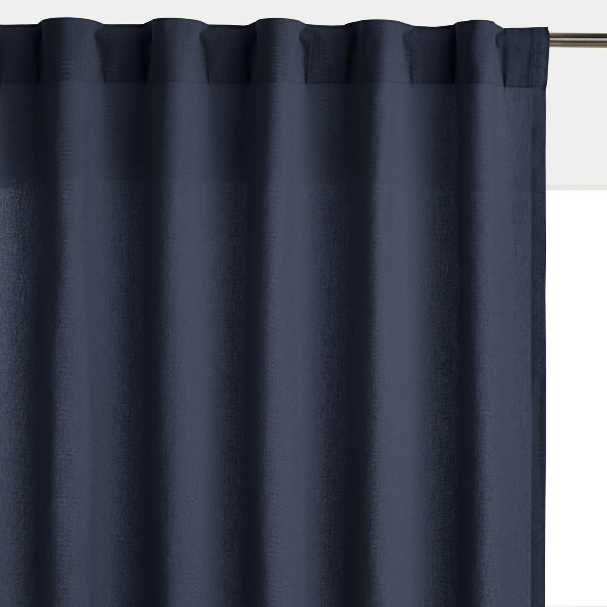 Image of Scenario Single Cotton Curtain with Concealed Tabs