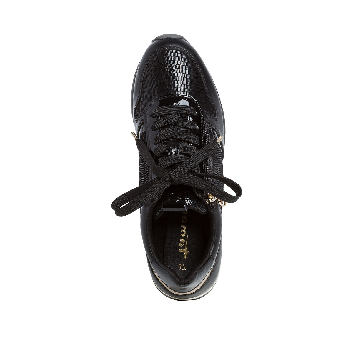 Кроссовки LaRedoute С застежкой на молнию 36 черный, размер 36 - фото 3