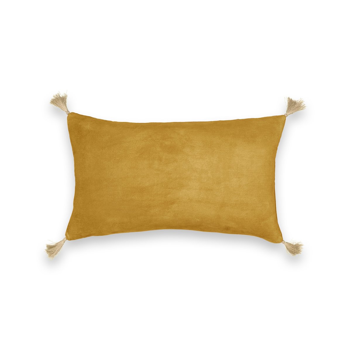 Чехол LaRedoute На подушку велюровый Cacolet 50 x 30 см желтый, размер 50 x 30 см - фото 2
