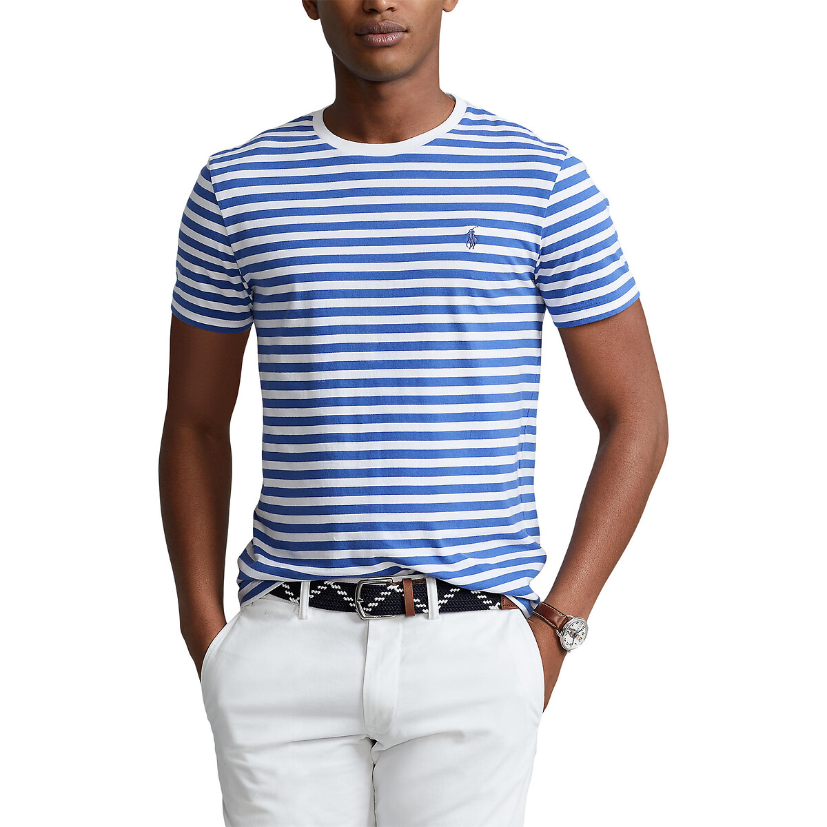 

Футболка POLO RALPH LAUREN, Синий, Футболка В полоску с круглым вырезом M синий