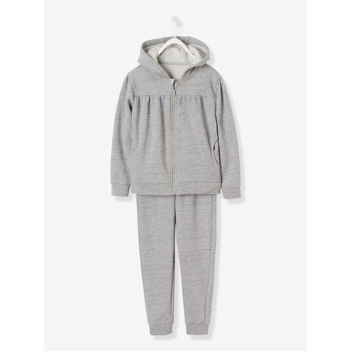 Ensemble sport fille sweat zippé + pantalon