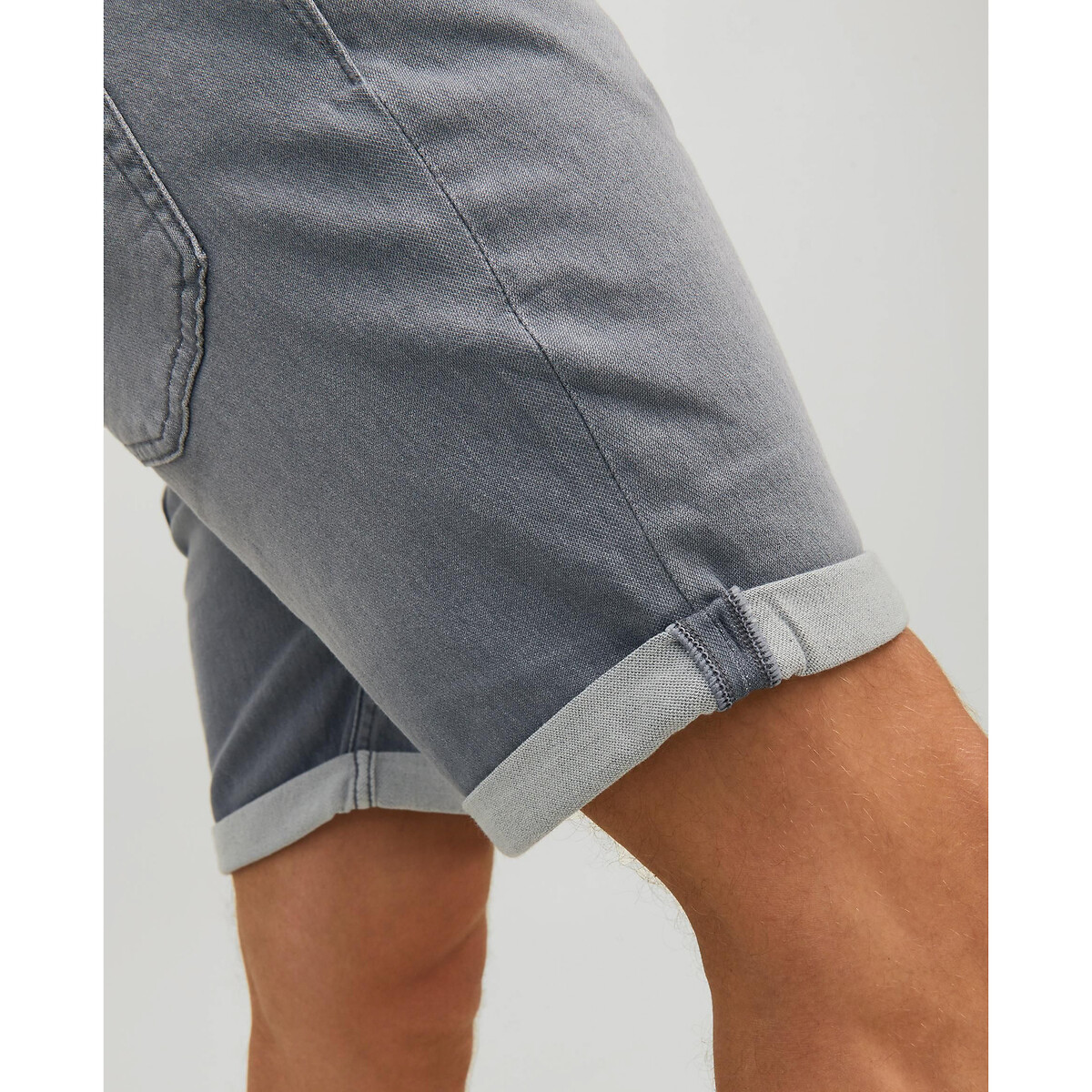 Шорты Из джинсовой ткани Rick L серый LaRedoute, размер L - фото 3