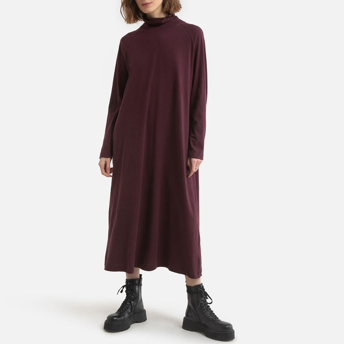 

Платье LaRedoute, Красный, Прямое длинное с длинными рукавами FAKOBAY XS/S красный