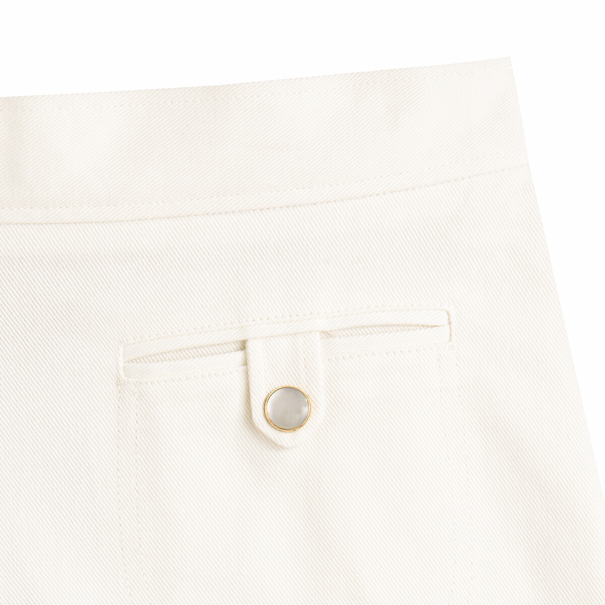 Шорты LaRedoute Из джинсовой ткани 42 (FR) - 48 (RUS) белый, размер 42 (FR) - 48 (RUS) Из джинсовой ткани 42 (FR) - 48 (RUS) белый - фото 3