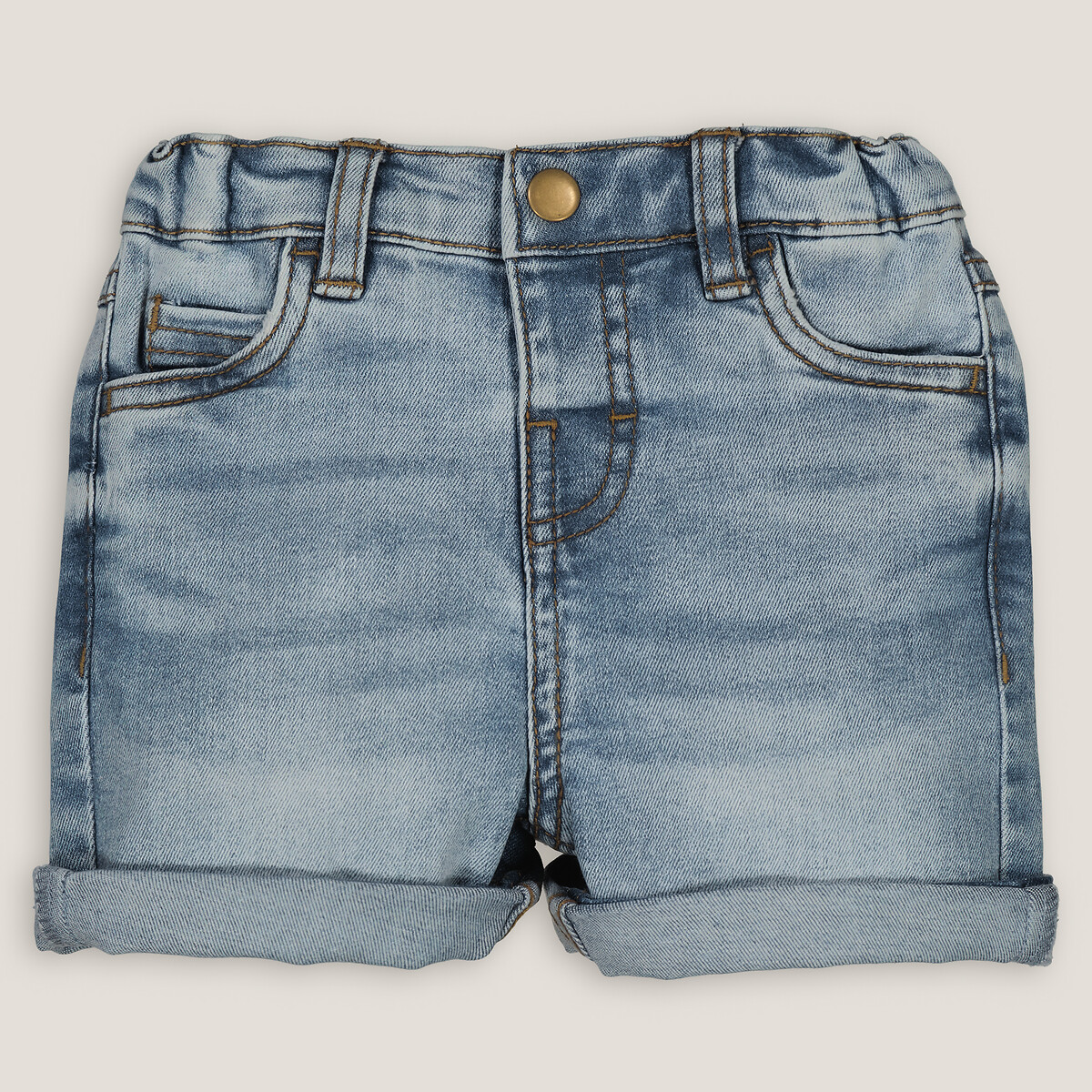 Шорты из джинсовой ткани  1 год - 74 см синий LaRedoute, размер 1 год - 74 см - фото 3