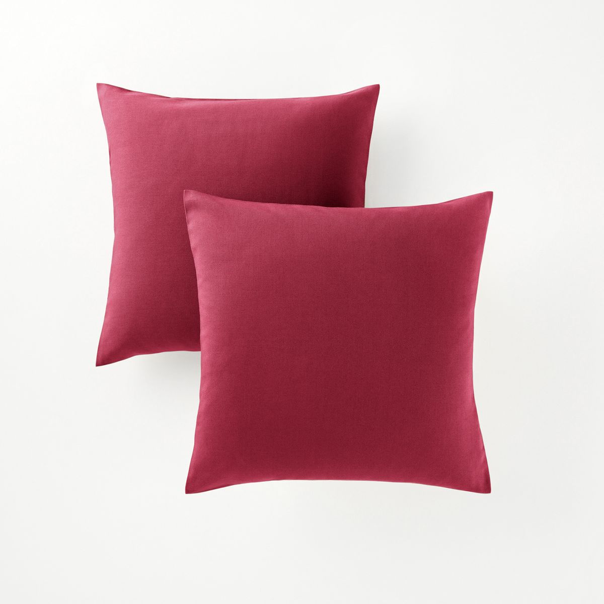 Lot de 2 housses coussin carrées ou rectangulaires