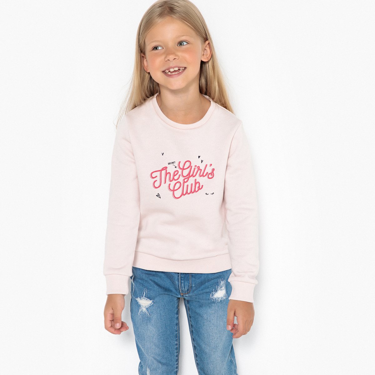 

Свитшот из мольтона girls club 3-12 лет, Розовый