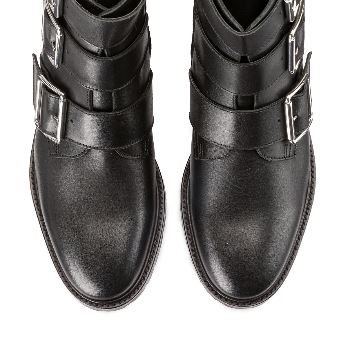 Ботинки LaRedoute Из кожи Vollini 40 черный, размер 40 - фото 3