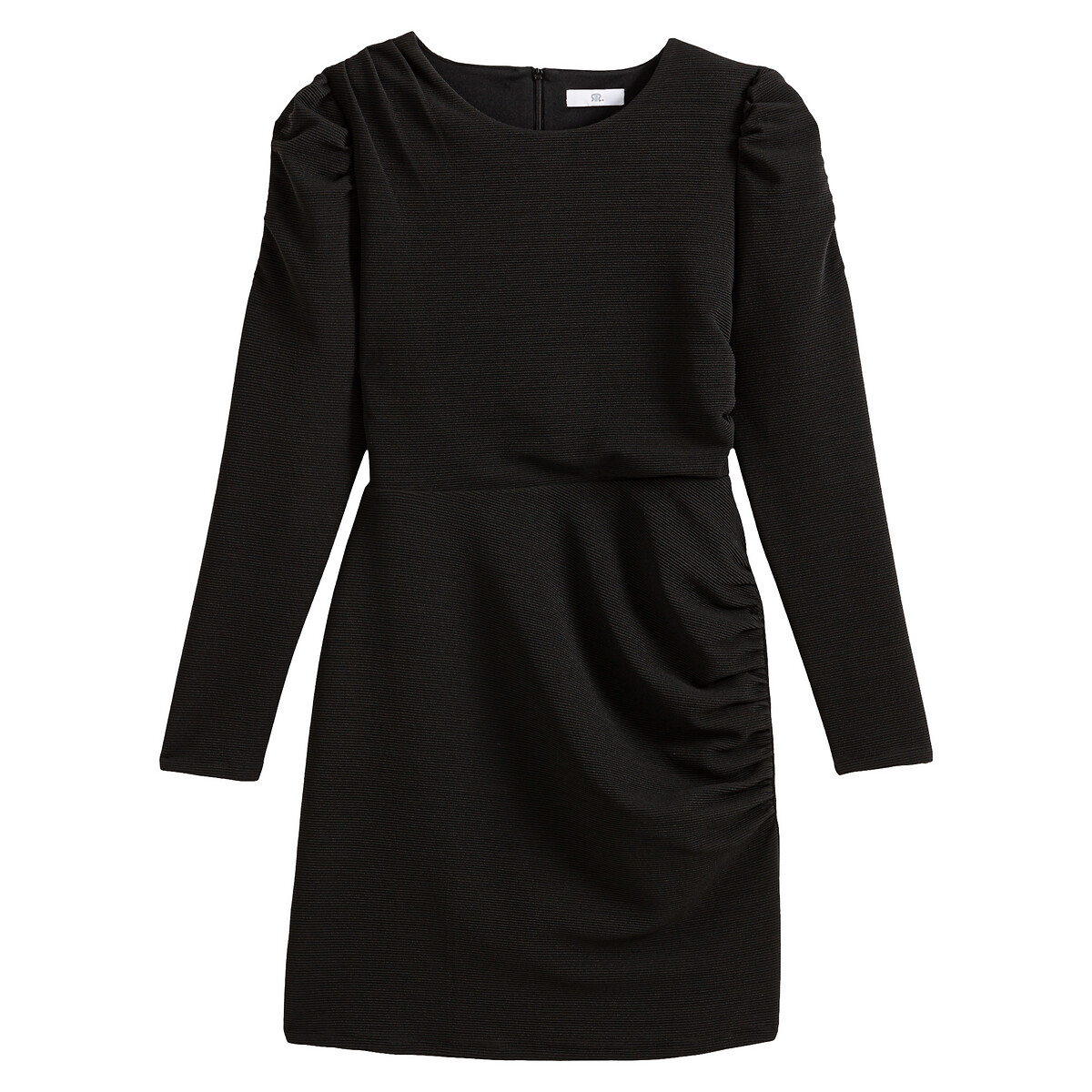 Платье La Redoute Короткое круглый вырез длинные рукава 42 (FR) - 48 (RUS) черный, размер 42 (FR) - 48 (RUS) Короткое круглый вырез длинные рукава 42 (FR) - 48 (RUS) черный - фото 5