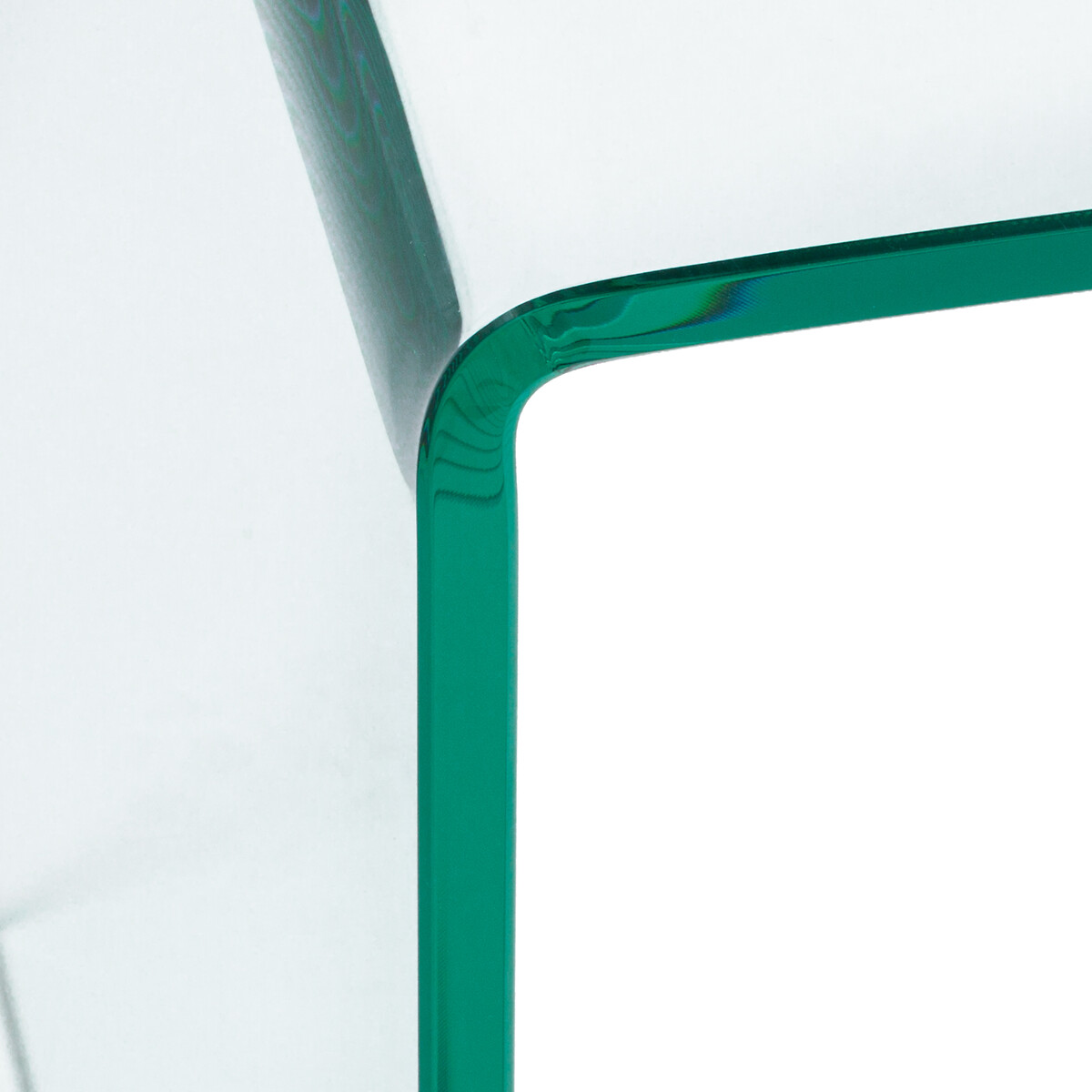 Столик Прикроватный из закаленного стекла Joan единый размер зеленый LaRedoute - фото 3