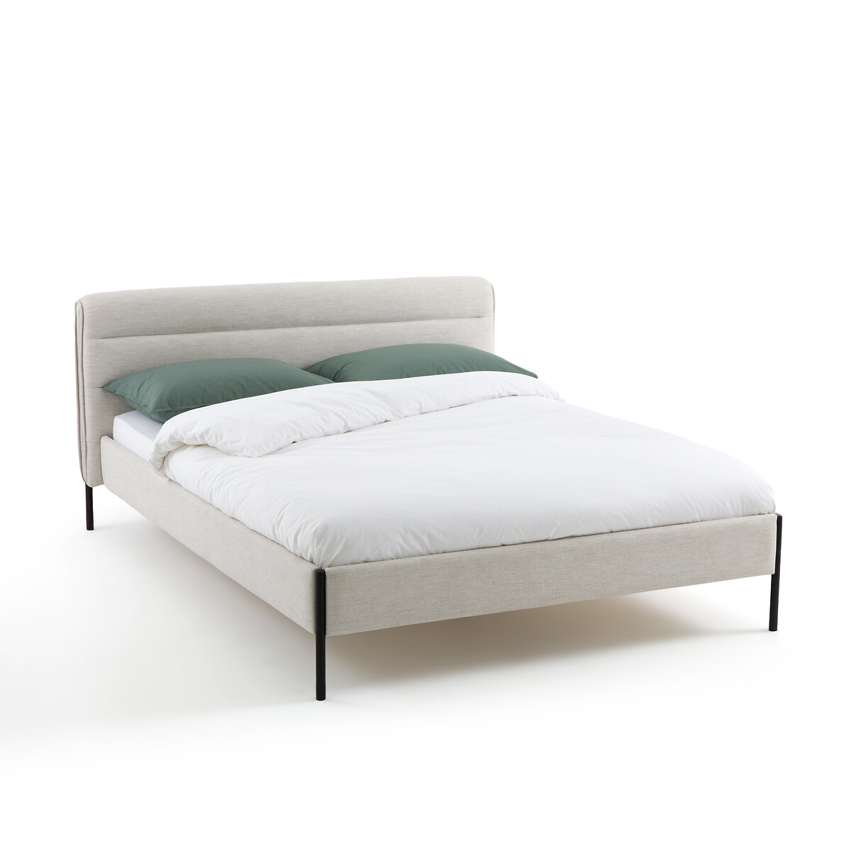 Кровать Мягкая с основанием Obias 160 x 200 см бежевый