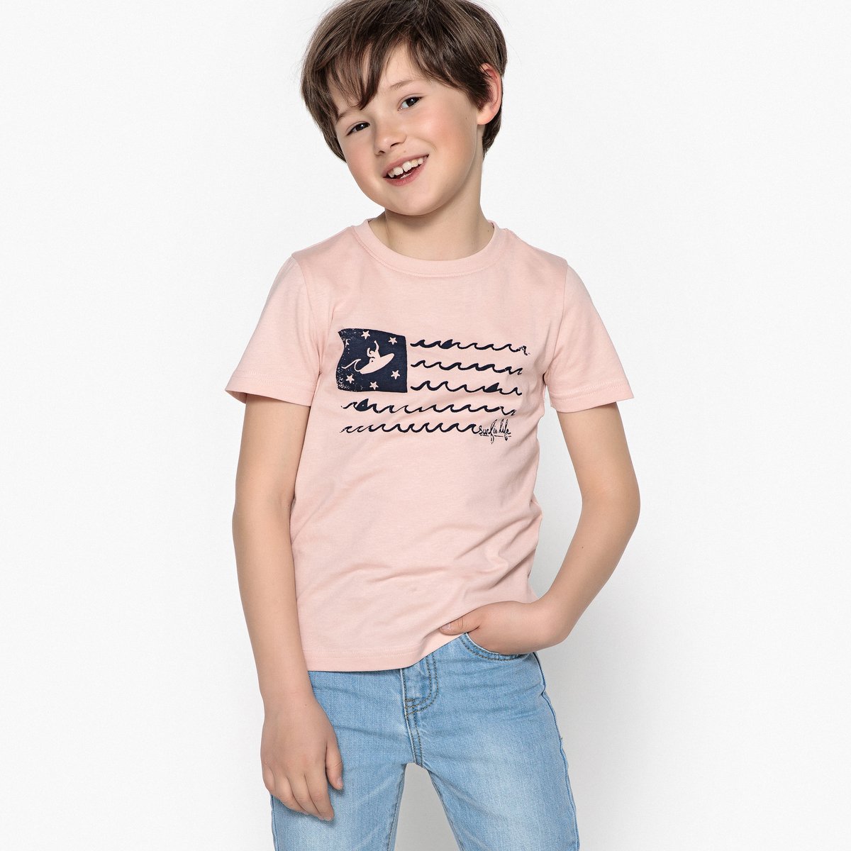

Футболка с рисунком из хлопка, 3-12 лет