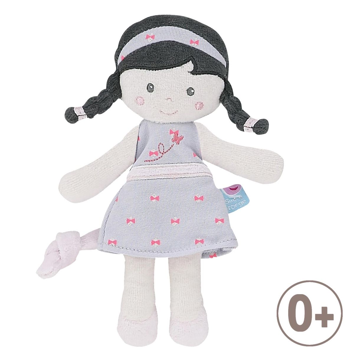 TETINOU® POUPEE FILLE ROSE PASTEL