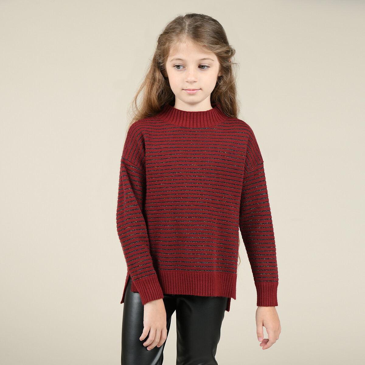 Пуловер La Redoute 4-14 лет 6/8 лет -114/126 см красный, размер 6/8 лет -114/126 см