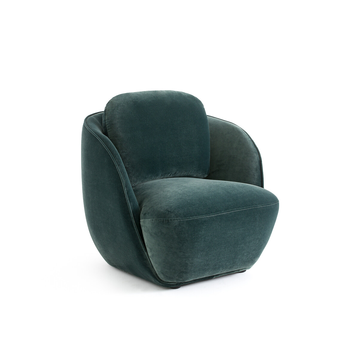 Кресло в форме шара из велюровой ткани Alpine  единый размер зеленый LaRedoute - фото 1