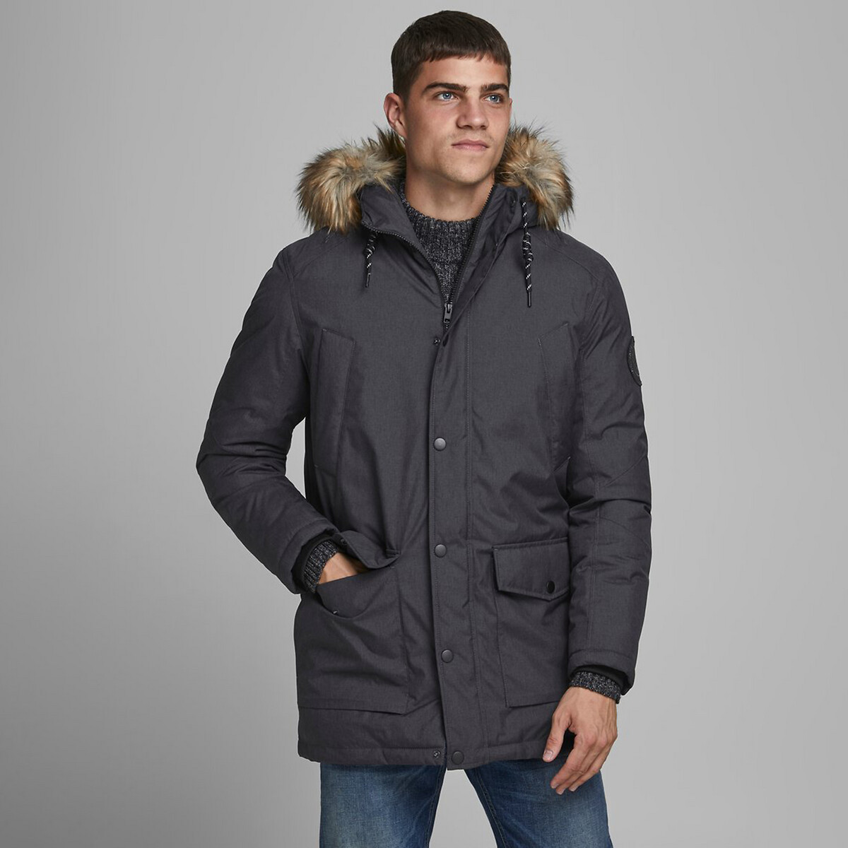 Parka chaude à capuche Sky