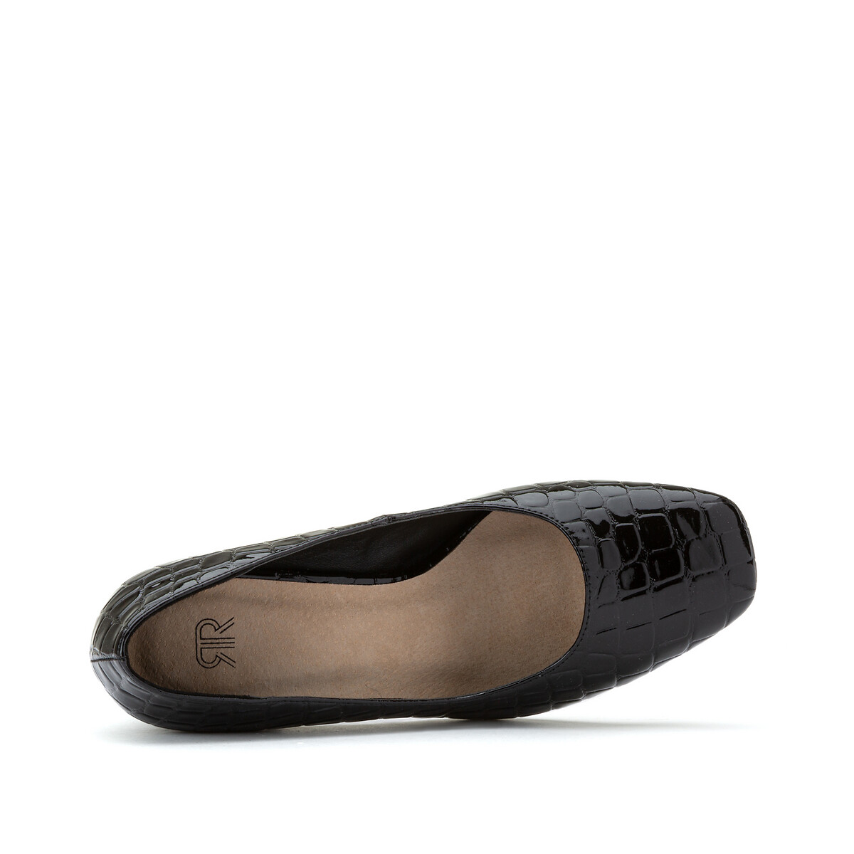 Туфли La Redoute На высоком каблуке с эффектом крокодиловой кожи 39 черный, размер 39 - фото 4