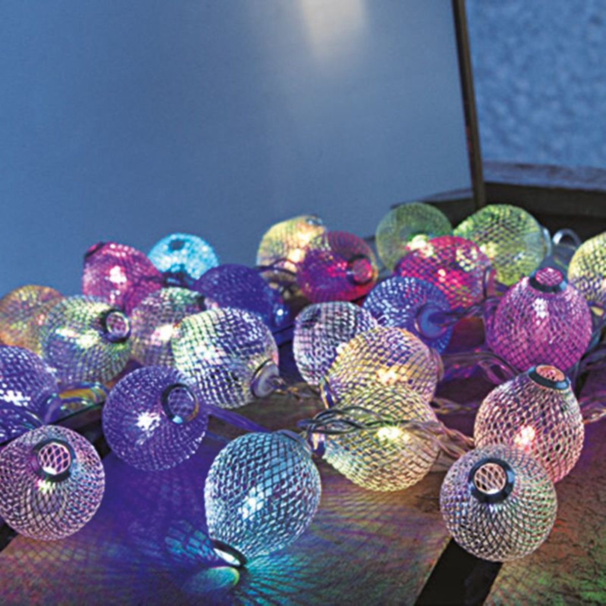 Guirlande ronde couleurs scintillantes