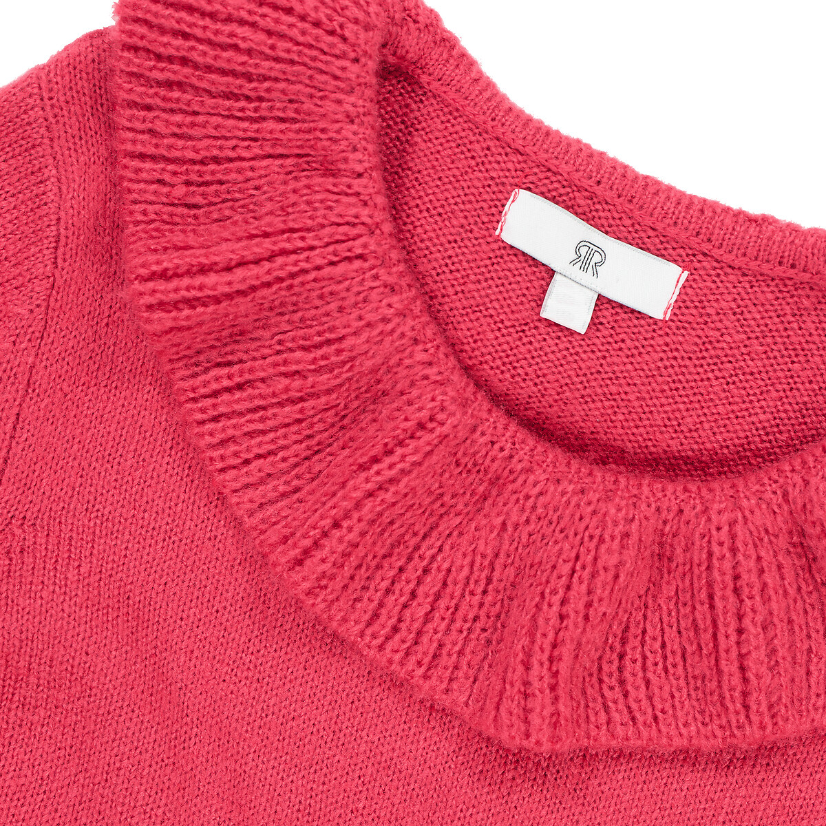 Пуловер С круглым вырезом с воланами из тонкого трикотажа 3-12 лет 12 лет -150 см розовый LaRedoute, размер 12 лет -150 см - фото 5