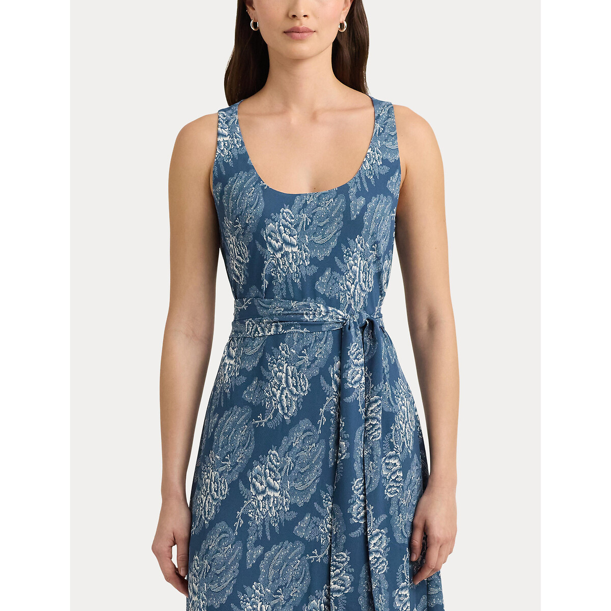 Платье-миди без рукавов ZAWATO  44 синий LaRedoute, размер 44 - фото 2
