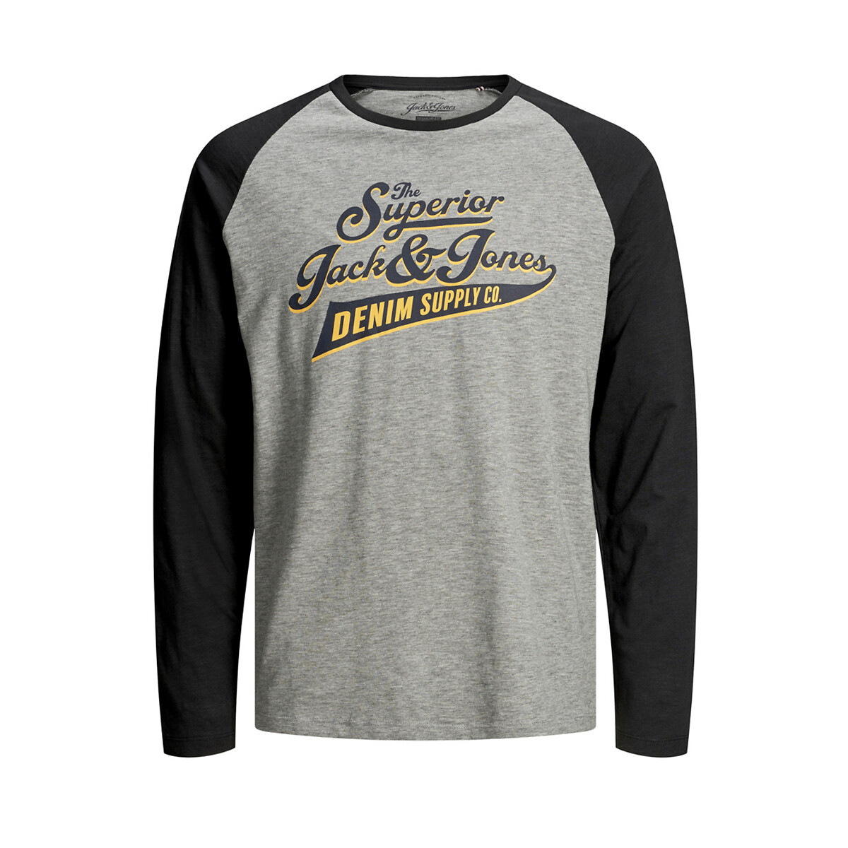 

Футболка LaRedoute, Черный, С длинными рукавами Raglan Logo S черный