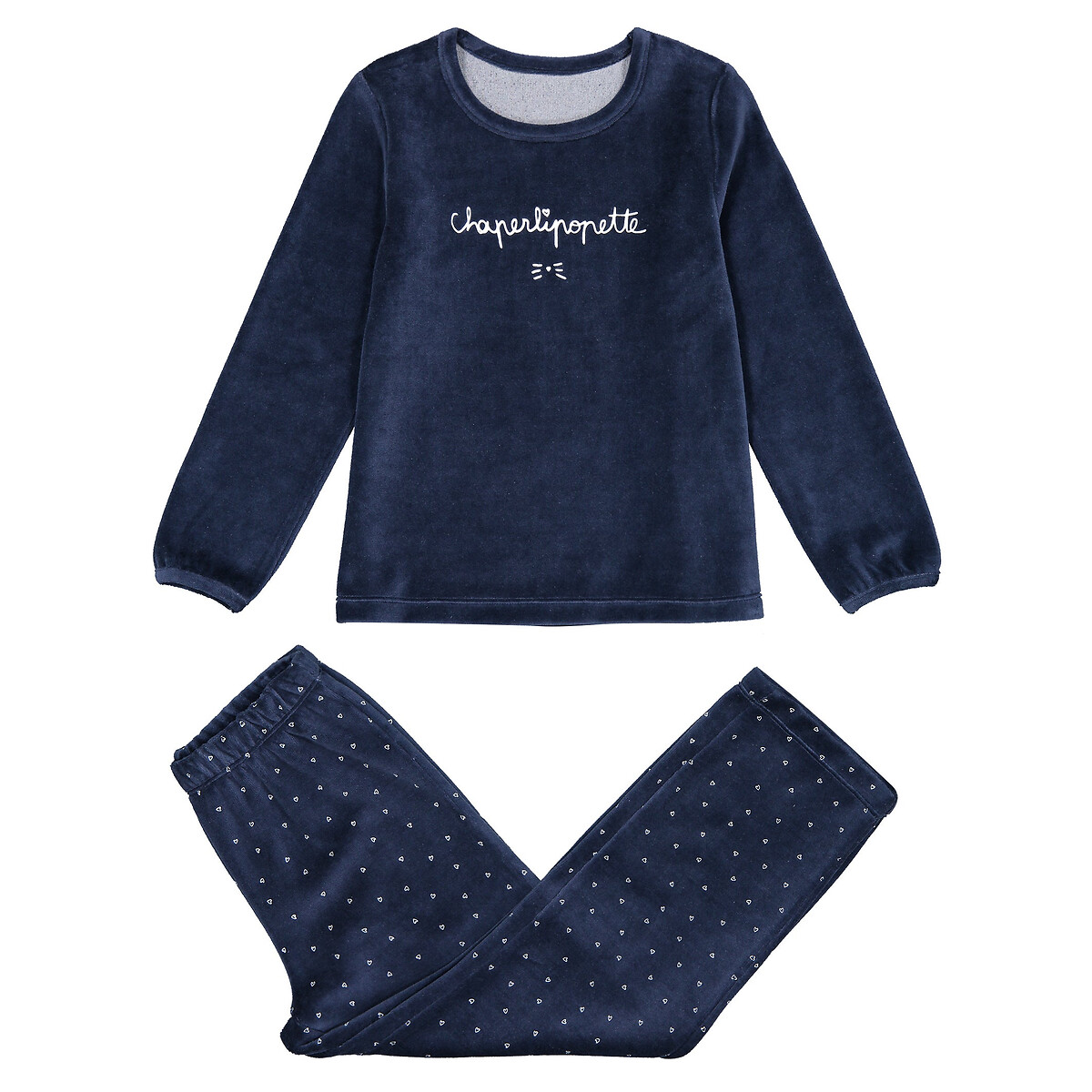 

Пижама LA REDOUTE COLLECTIONS, Синий, Из велюра 3-12 лет 12 лет -150 см синий