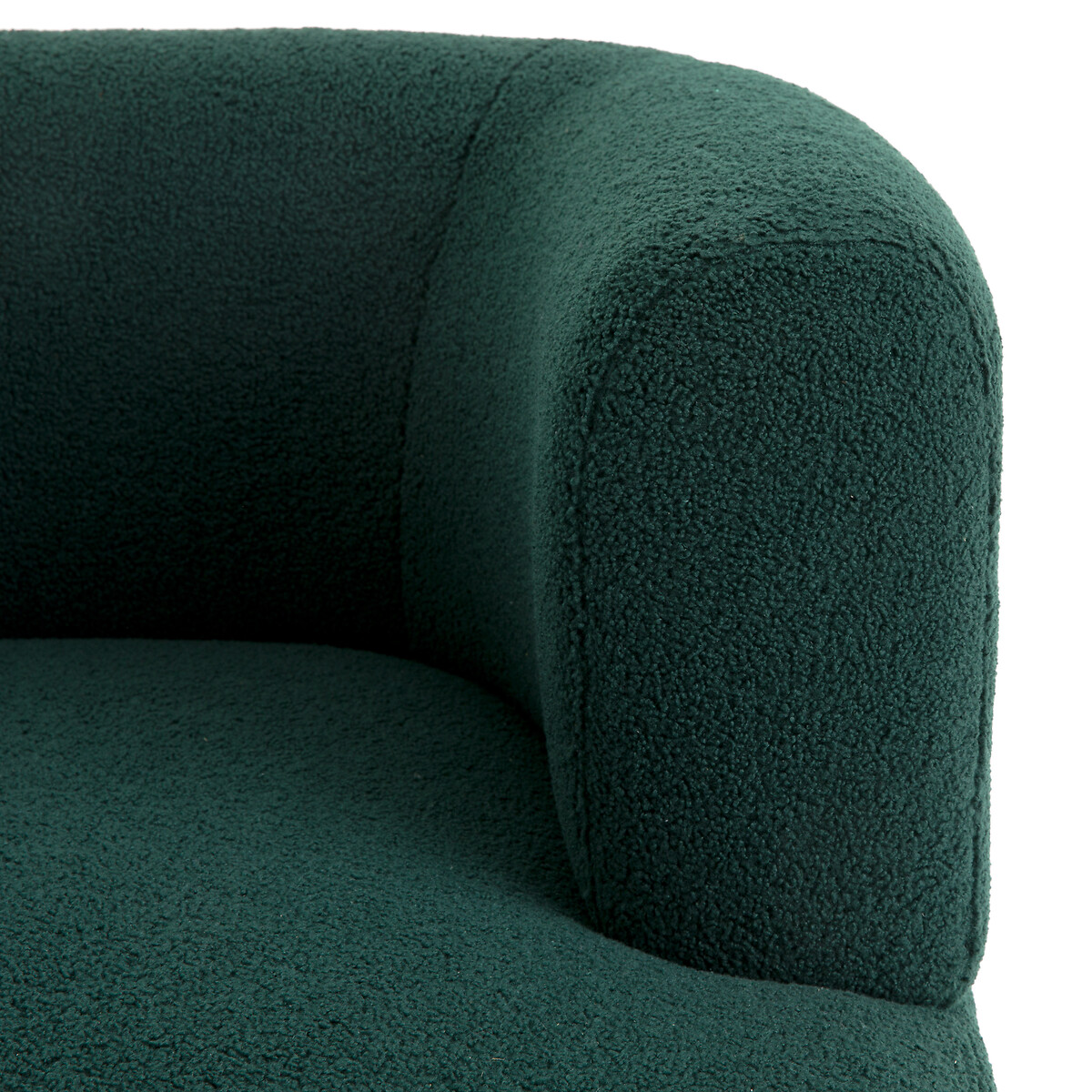 Кресло Из ткани букле большая модель Darrel единый размер зеленый LaRedoute - фото 5