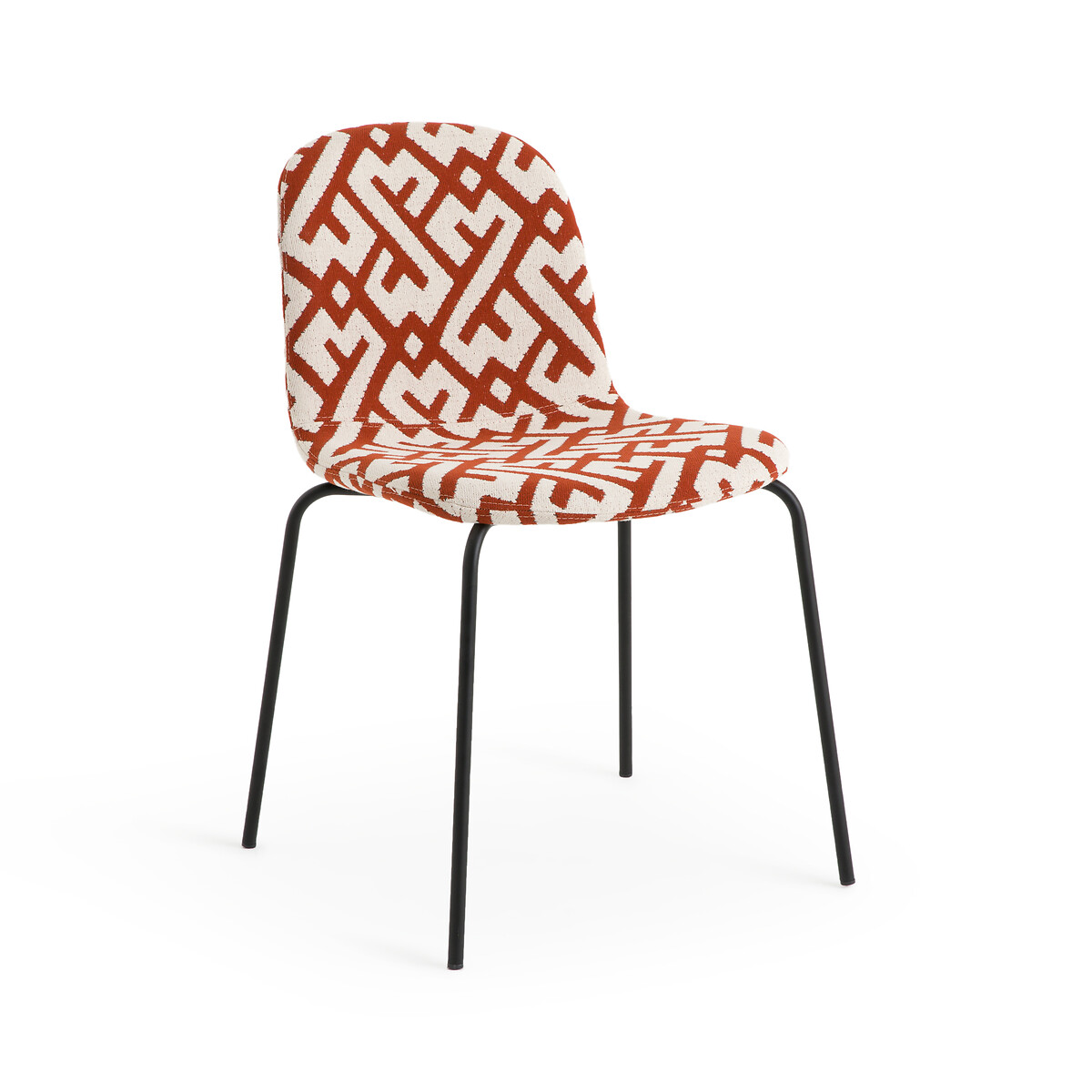 Стул из жаккардовой ткани Tibby единый размер оранжевый стул с фланелевым покрытием tibby единый размер серый