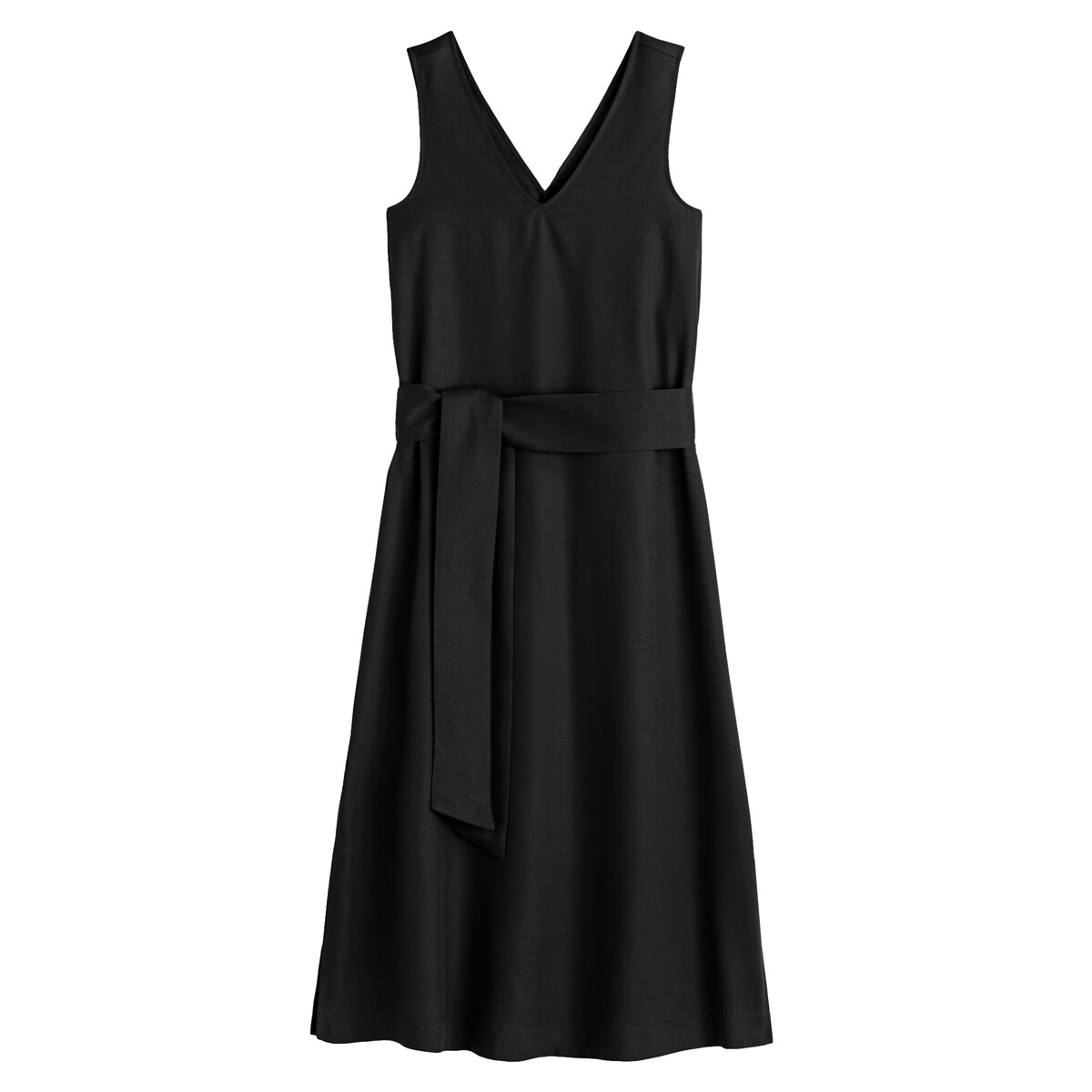Платье LaRedoute Расклешенное из лиоцелла длинное без рукавов 48 (FR) - 54 (RUS) черный, размер 48 (FR) - 54 (RUS) Расклешенное из лиоцелла длинное без рукавов 48 (FR) - 54 (RUS) черный - фото 5